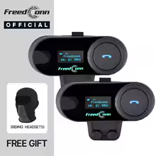 אינטרקום לקסדה FreedConn T-COM SC – Bluetooth 5.0 עם רדיו FM ודיבור קבוצתי